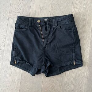 American Apparel high waisted denim shorts